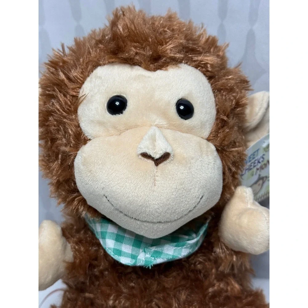 Cuddle Barn‎ Sweet Cheeks Monkey Plush Toy Interactive Sound Voice Talking